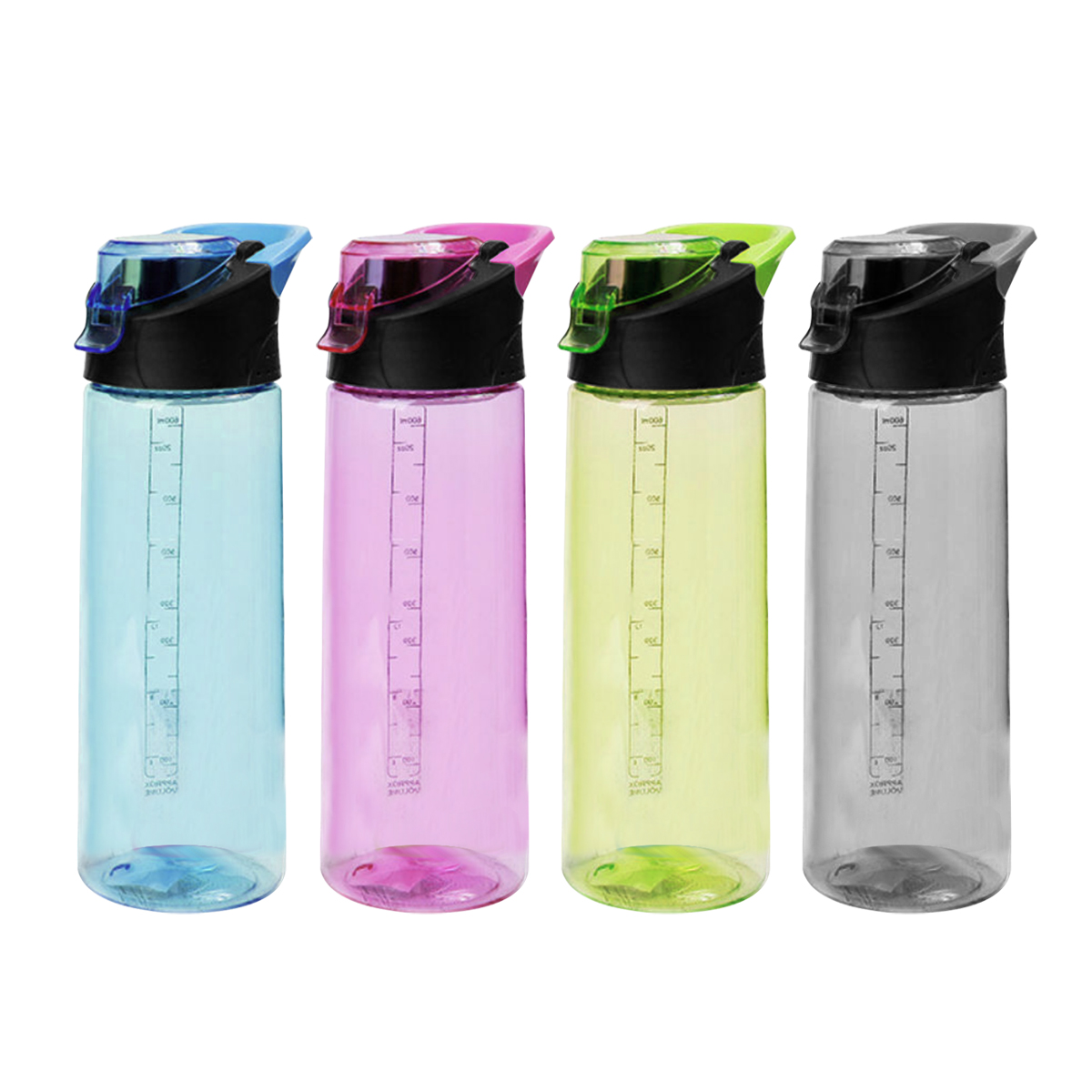 Flip-Open Plastic Water Bottle (600ml / 660ml)